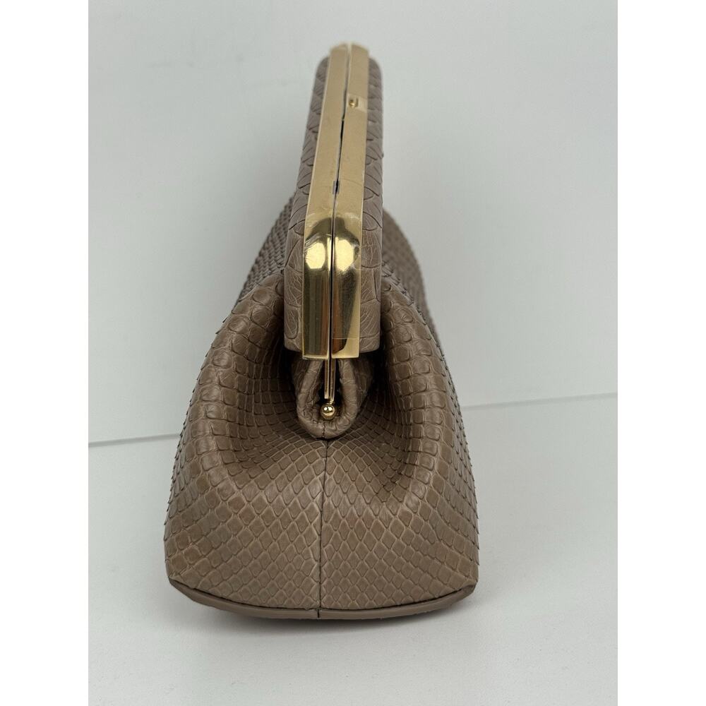 Fendi Beige Python Small First Clutch Bag - image 3